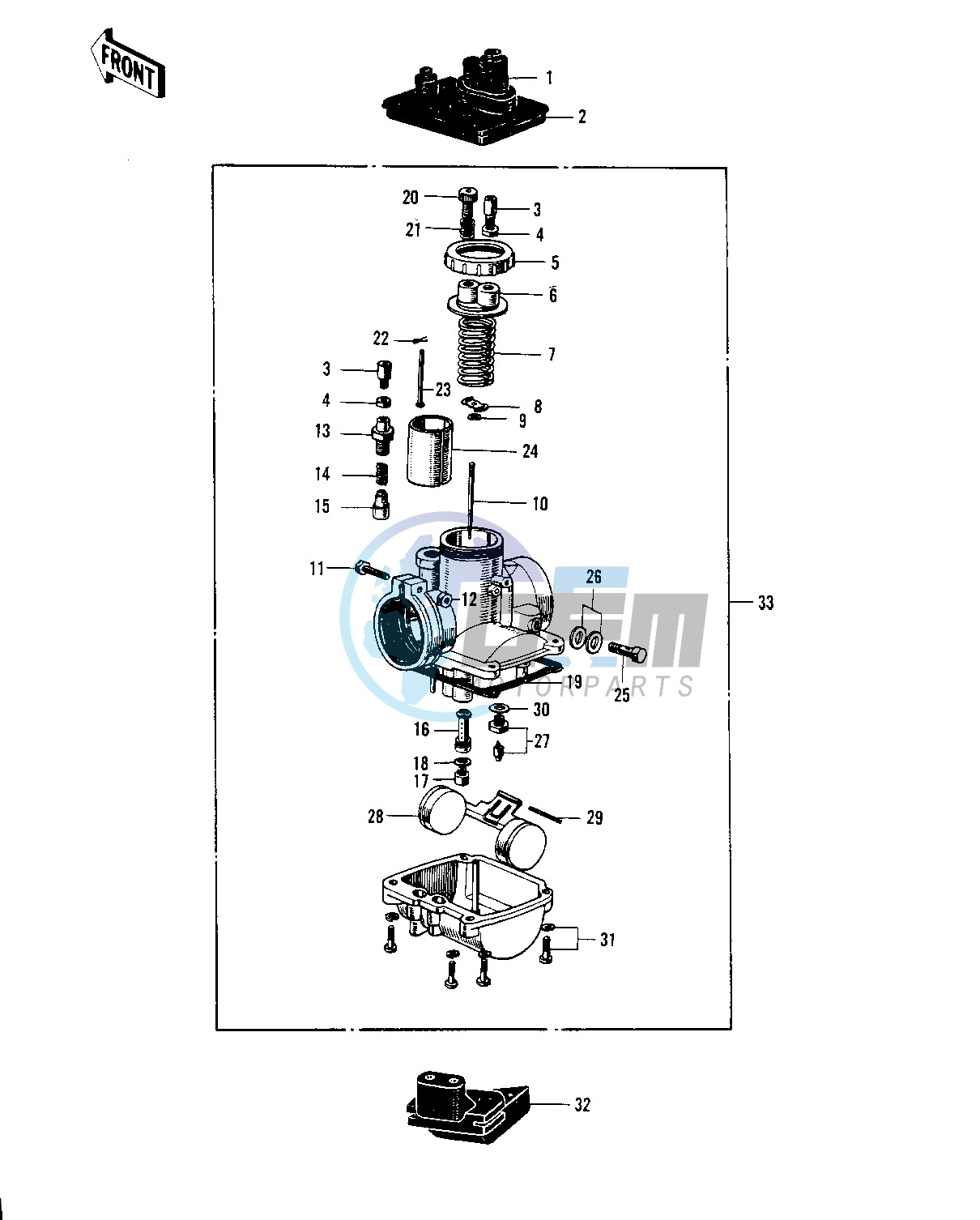 CARBURETOR -- 70-73- -