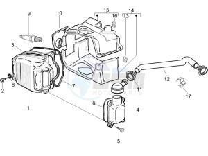 LX 125 4T E3 UK drawing Cylinder head cover