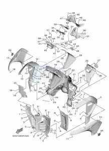 MWD300 TRICITY 300 (BX94) drawing LEG SHIELD