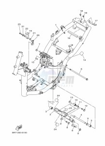 MWS125-A TRICITY 125 (BR7G) drawing FRAME