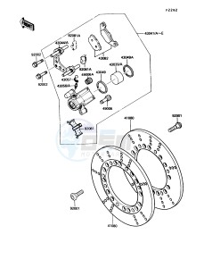 VN750 A [VULCAN 750] (A6-A9) [VULCAN 750] drawing FRONT BRAKE