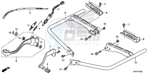 TRX420FM1G TRX420 Europe Direct - (ED) drawing PEDAL/STEP