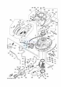 YZF320-A YZF-R3 (B7PD) drawing FUEL TANK