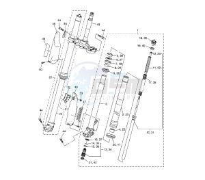 WR F 450 drawing FRONT FORK