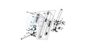 MAXSYM 400 EFI drawing FRONT FORK CPL