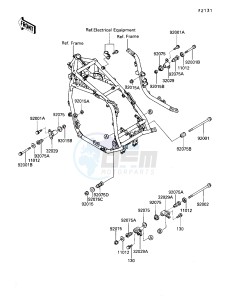 ZG 1200 B [VOYAGER XII] (B6-B9) [VOYAGER XII] drawing FRAME FITTINGS