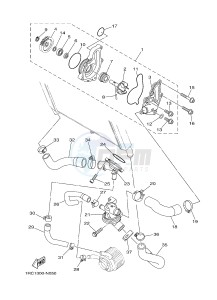 MT09A MT-09 STREET RALLY ABS 900 (2DRJ 2DRK) drawing WATER PUMP