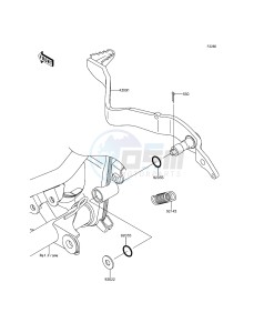 D-TRACKER KLX150HGF XX (EU ME A(FRICA) drawing Brake Pedal