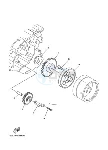 YBR125EGS (43BK) drawing STARTER CLUTCH