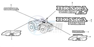 TRX350FM RANCHER 4X4 drawing MARK (1)