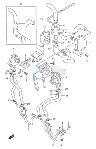 GSF1200 (E2) Bandit drawing SECOND AIR (GSF1200ST SV SW SX SY E18)