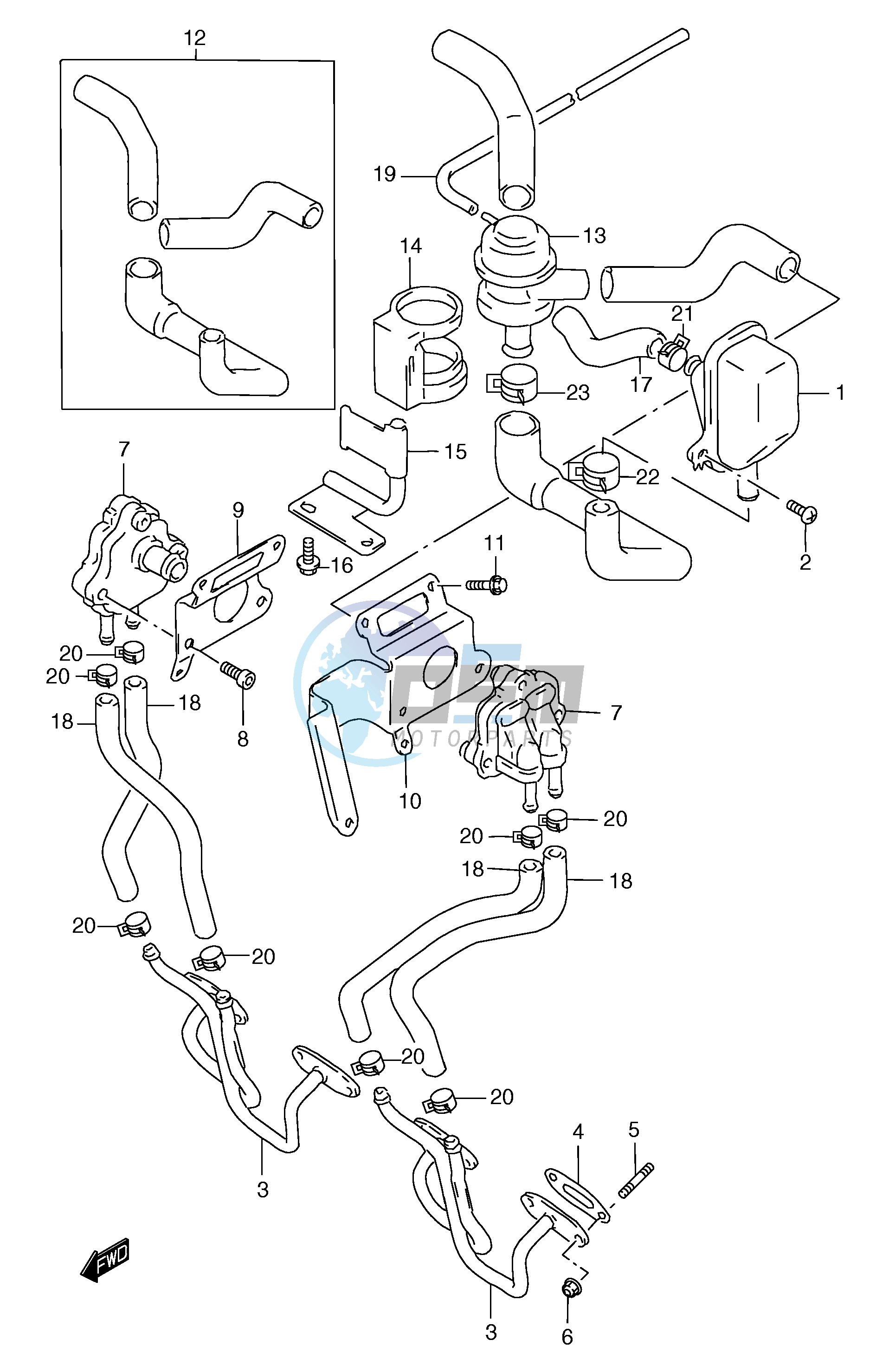 SECOND AIR (GSF1200ST SV SW SX SY E18)