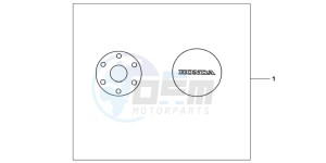 CB600FC drawing CRANKCASE COVER SET PEARL COOL WHITE