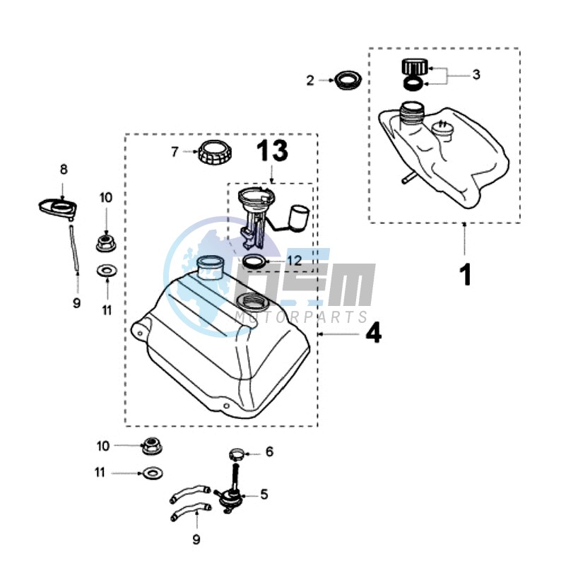 TANK AND FUEL PUMP