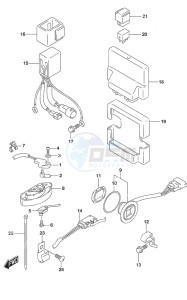 DF 250 drawing PTT Switch/Engine Control Unit SS Model