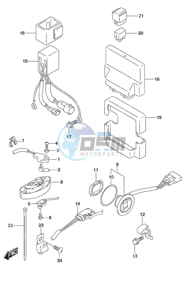 PTT Switch/Engine Control Unit SS Model