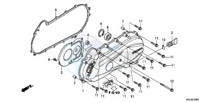 NSC110WHB drawing LEFT SIDE COVER