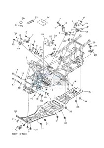 YFM450FWBD YFM45KPXJ KODIAK 450 EPS (BB51) drawing FRAME