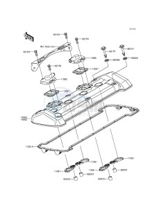 Z800 ZR800AEF FR GB XX (EU ME A(FRICA) drawing Cylinder Head Cover