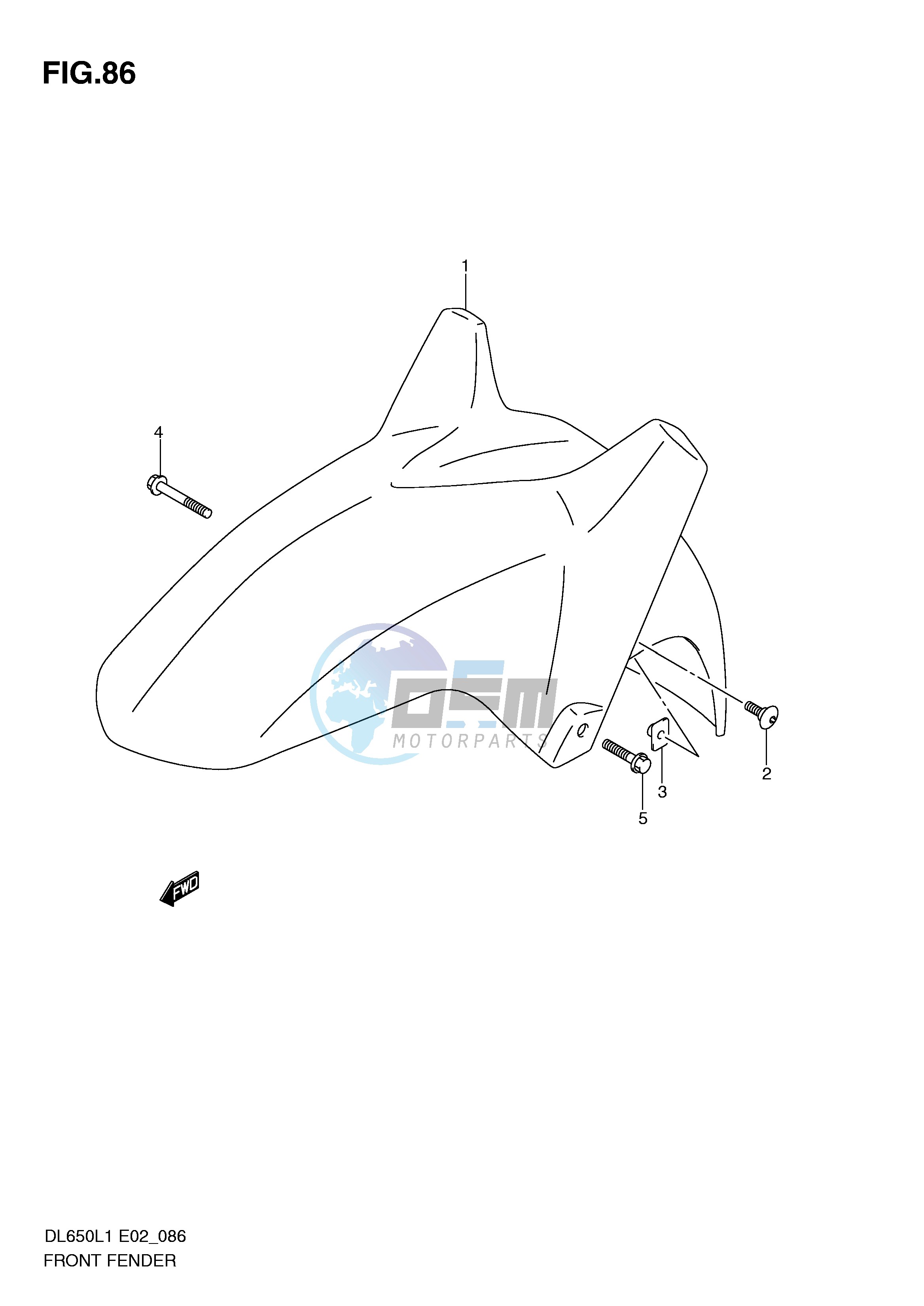 FRONT FENDER (DL650L1 E19)