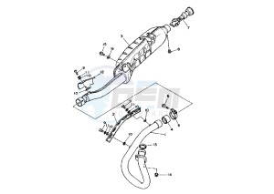 YFM X WARRIOR 350 drawing EXHAUST