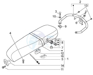 LX 50 2T drawing Saddle