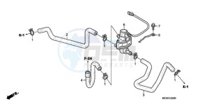 ST1300A9 Australia - (U / ABS MME) drawing AIR INJECTION CONTROL VALVE