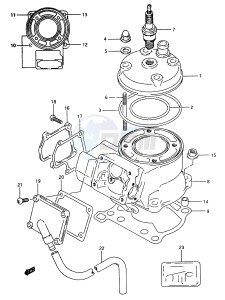 RM80 (T-V) drawing CYLINDER