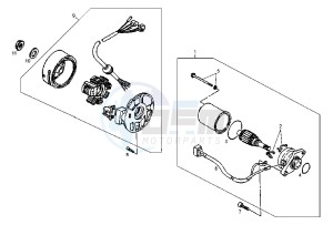 DFW QUAD - 50 cc drawing STARTING MOTOR-GENERATOR