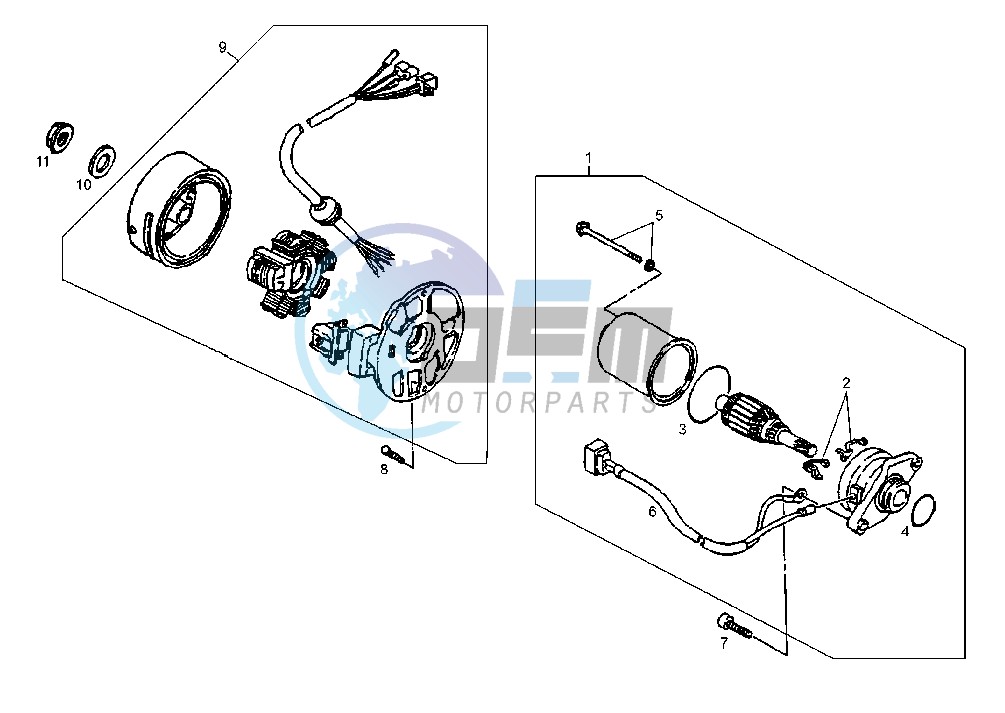 STARTING MOTOR-GENERATOR