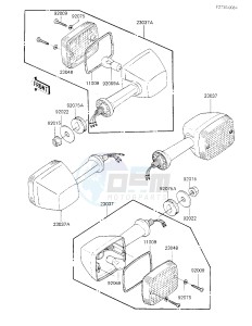 KZ 700 A (A1) drawing TURN SIGNALS