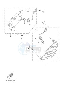 YN50 YN50F NEO'S 4 (2ACM 2ACM 2ACM 2ACM) drawing FLASHER LIGHT