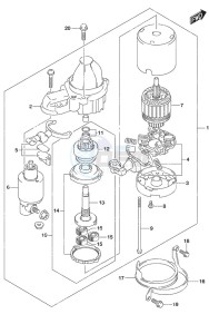 DF 90A drawing Starting Motor