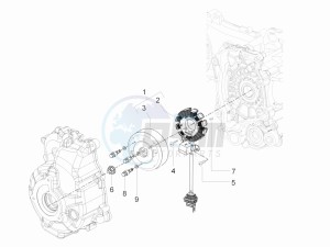 Granturismo 200 L UK drawing Flywheel magneto