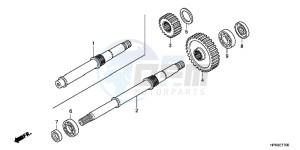 TRX420FPEC drawing FINAL SHAFT