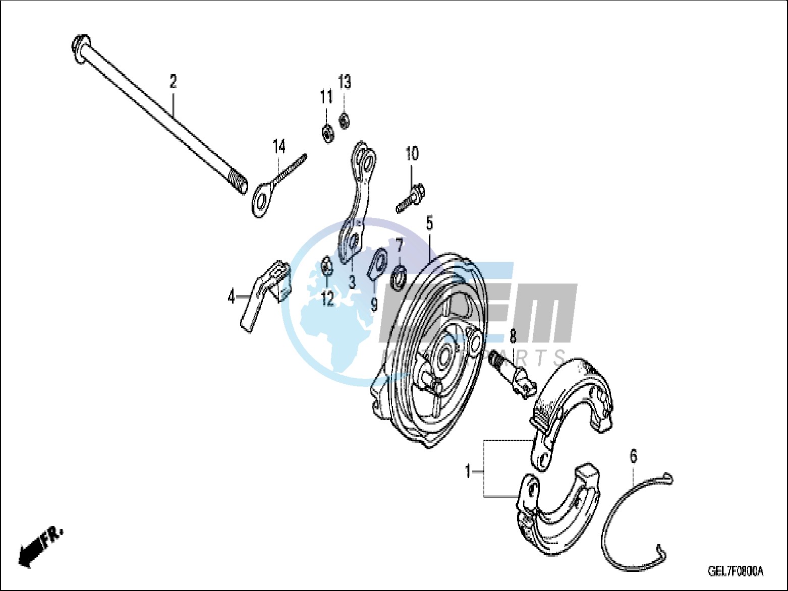 REAR BRAKE PANEL