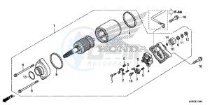 TRX500FA6H Europe Direct - (ED) drawing STARTER MOTOR