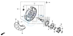 VT750C drawing REAR WHEEL