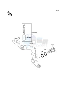 KX65 KX65A7F EU drawing Brake Pedal