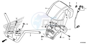 TRX420FA5G TRX420F Europe Direct - (ED) drawing HANDLE PIPE