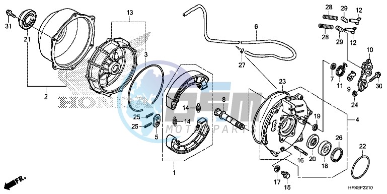 REAR BRAKE PANEL