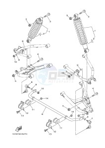 YXM700E YXM700PE YXM700PE (1XP4) drawing REAR SUSPENSION