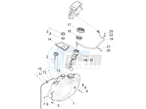 X10 125 4T 4V I.E. E3 (EMEA) drawing Fuel tank