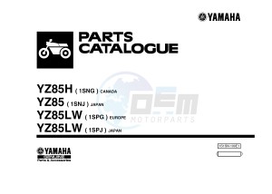 YZ85LW (1SNG 1SNJ 1SPG 1SPJ) drawing .1-Front-Page