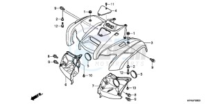 TRX420FPMB drawing FRONT FENDER