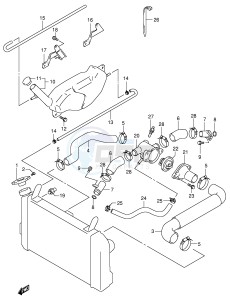 SV650S (E2) drawing RADIATOR HOSE