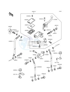 ZR 1100 C [ZRX1100] (C3-C4) drawing FRONT MASTER CYLINDER