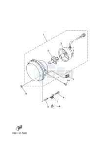 YXM700ES YXM700PSE VIKING EPS SPECIAL EDITION (1XP7) drawing HEADLIGHT