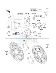 KLE 650 A [VERSYS] (9F-9F) A8F drawing FRONT BRAKE-- A7F_A8F- -