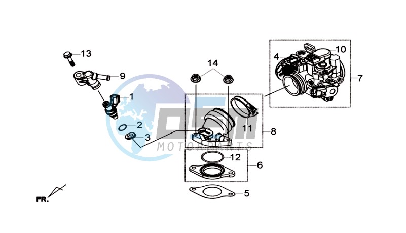 INLET /  FUEL INJECTOR /  THROTTLE VALVE